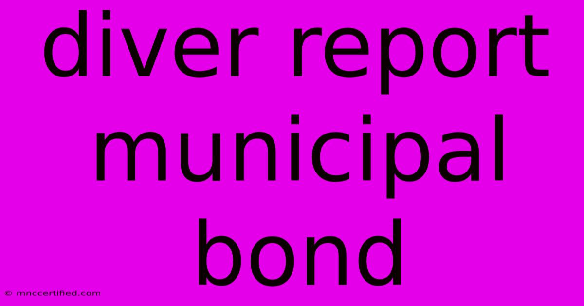 Diver Report Municipal Bond