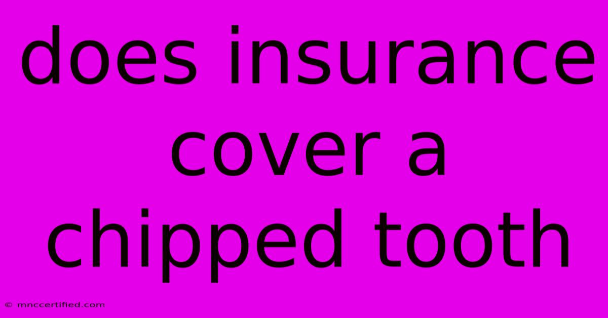 Does Insurance Cover A Chipped Tooth