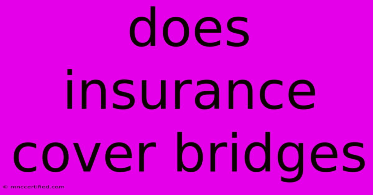 Does Insurance Cover Bridges