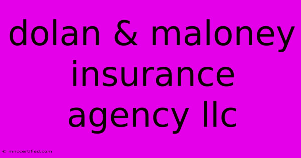 Dolan & Maloney Insurance Agency Llc