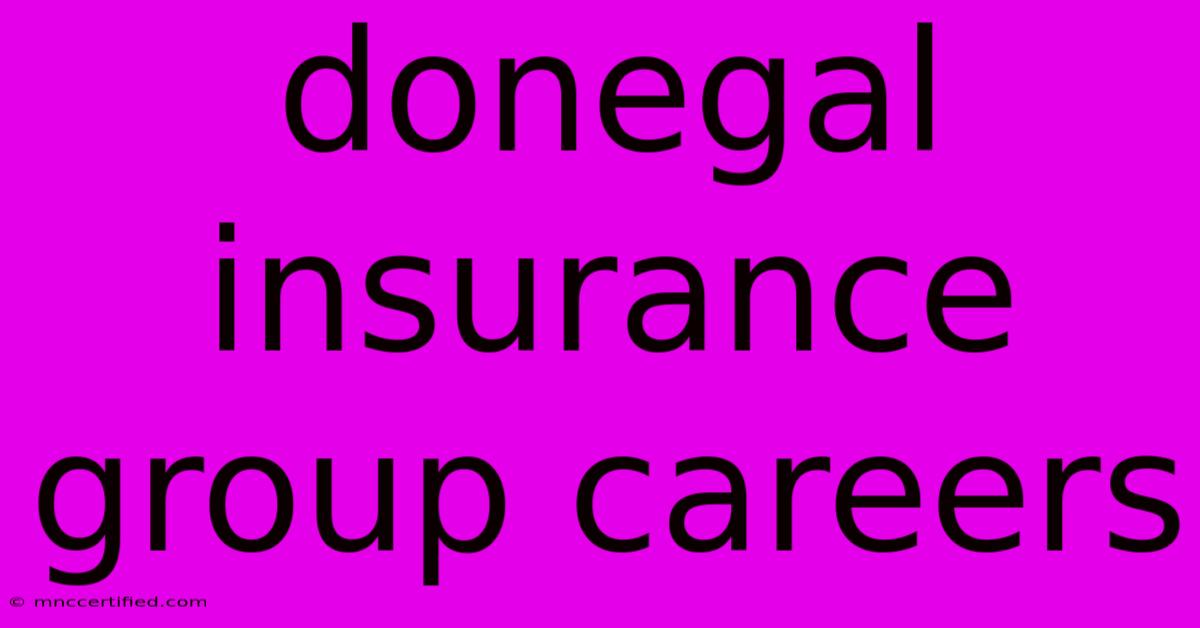 Donegal Insurance Group Careers