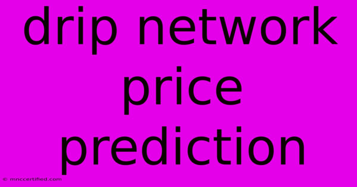 Drip Network Price Prediction