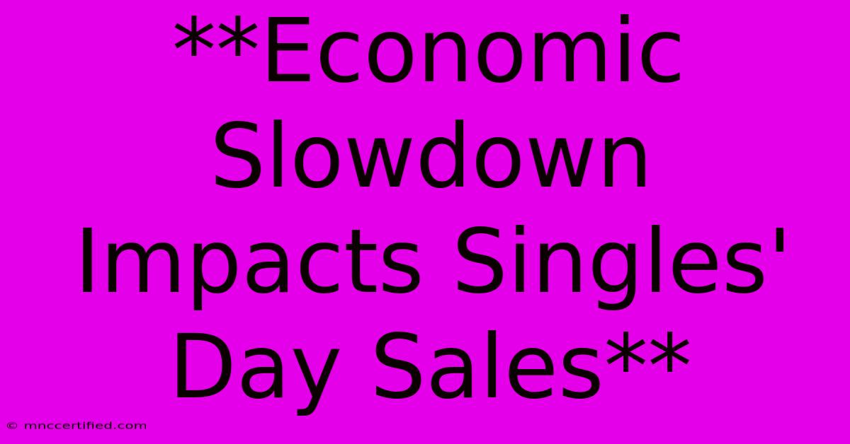 **Economic Slowdown Impacts Singles' Day Sales**