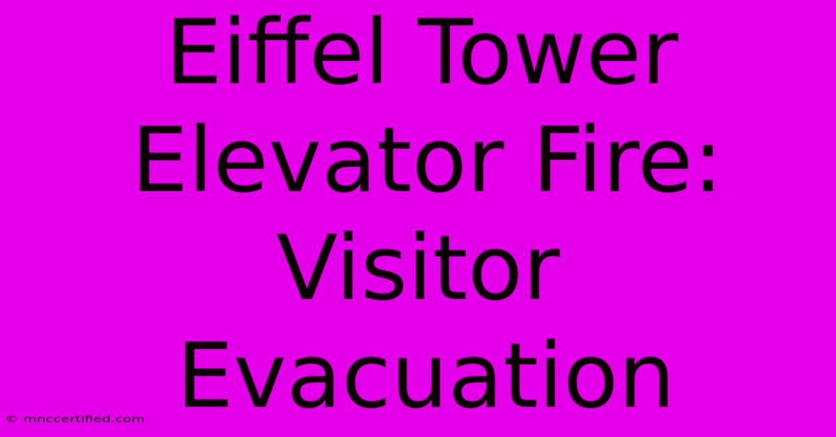 Eiffel Tower Elevator Fire: Visitor Evacuation