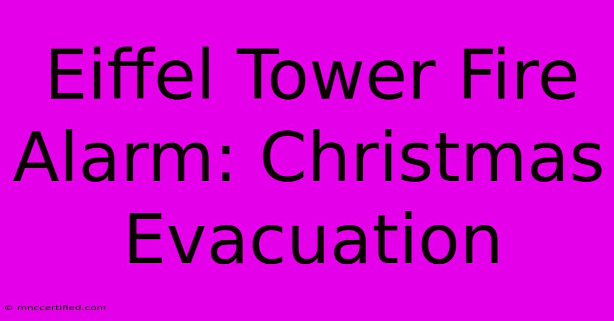 Eiffel Tower Fire Alarm: Christmas Evacuation