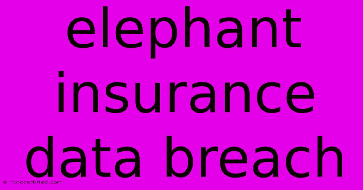 Elephant Insurance Data Breach