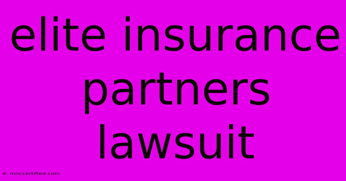 Elite Insurance Partners Lawsuit