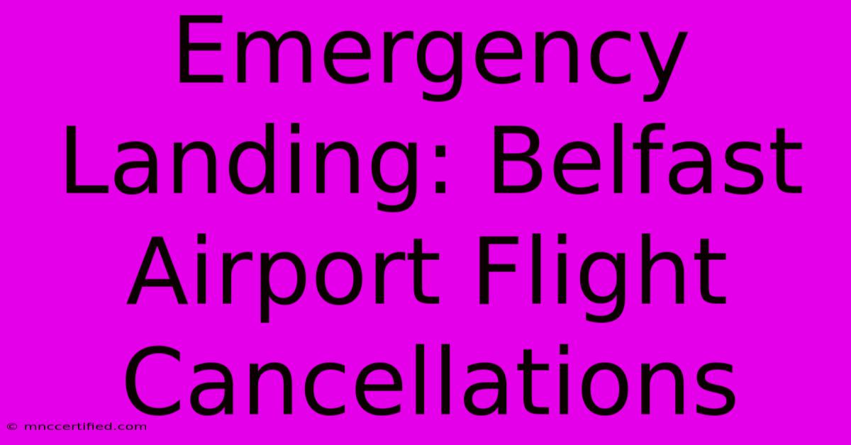 Emergency Landing: Belfast Airport Flight Cancellations