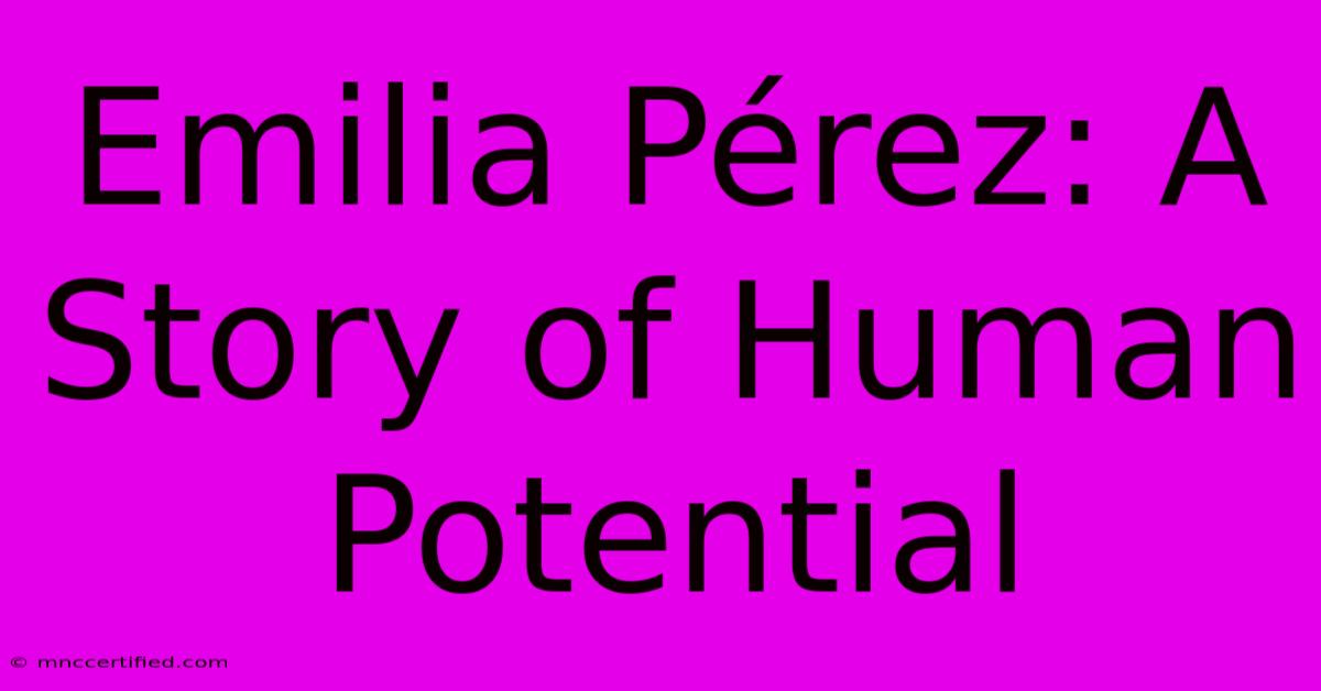 Emilia Pérez: A Story Of Human Potential