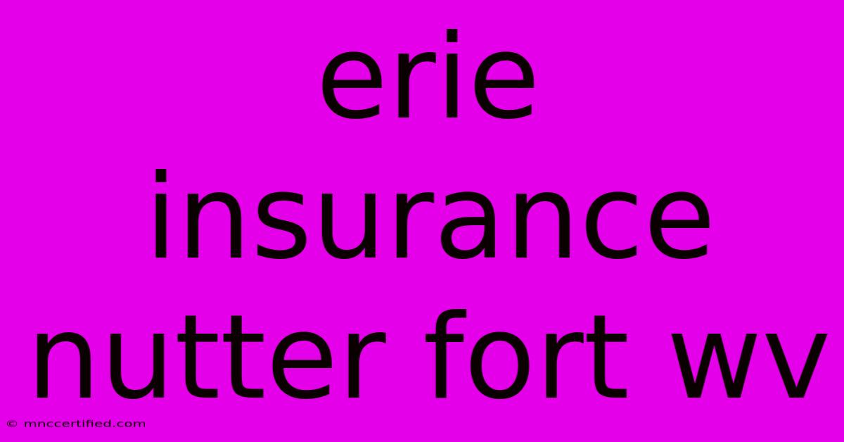 Erie Insurance Nutter Fort Wv