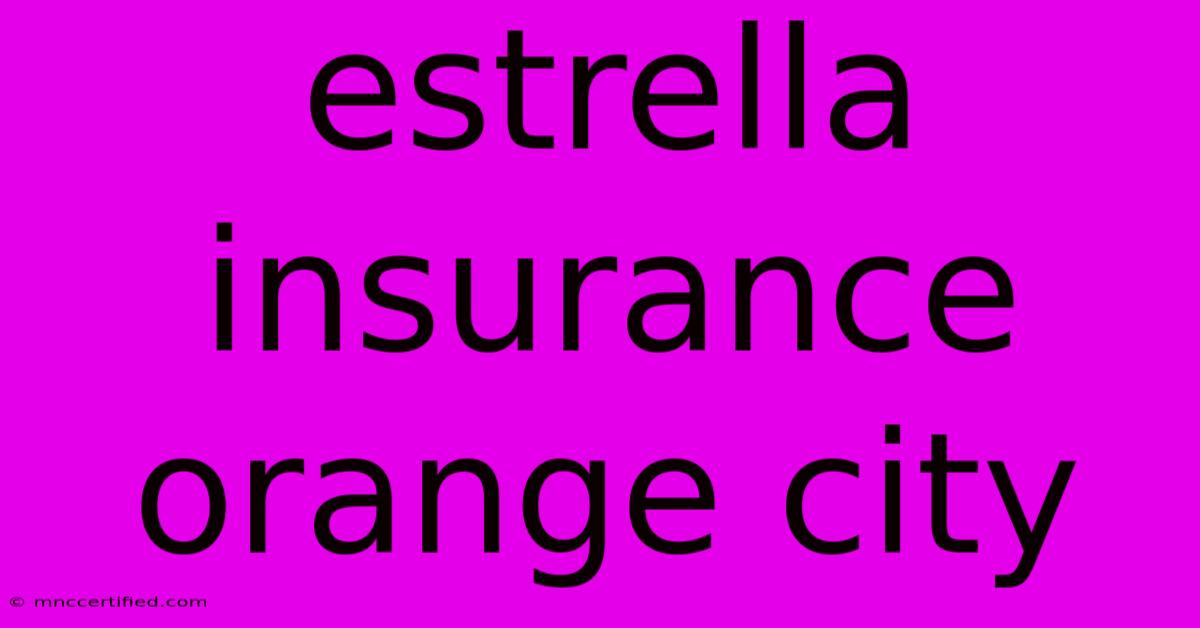 Estrella Insurance Orange City