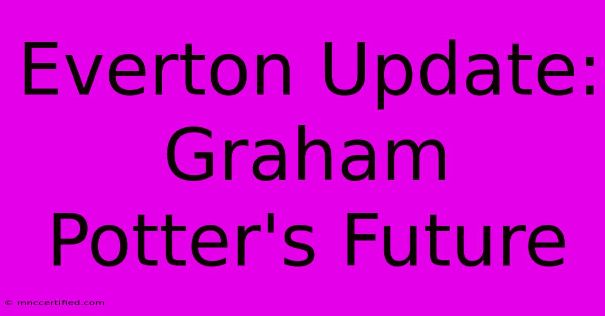 Everton Update: Graham Potter's Future