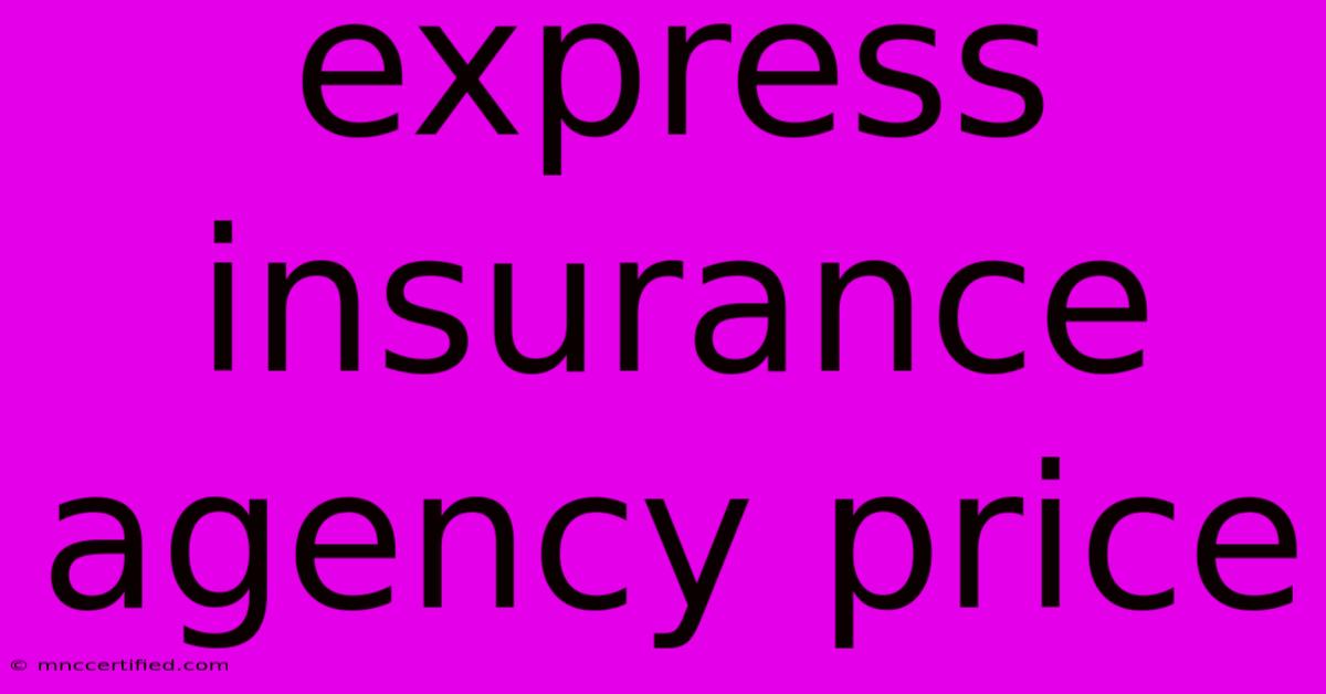 Express Insurance Agency Price