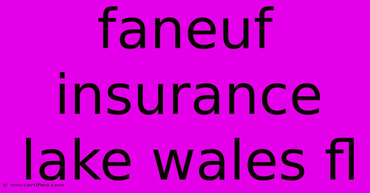 Faneuf Insurance Lake Wales Fl