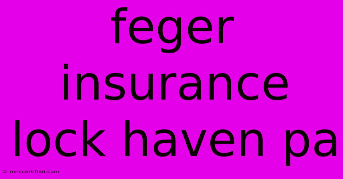 Feger Insurance Lock Haven Pa