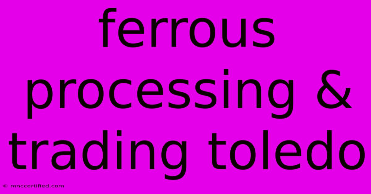 Ferrous Processing & Trading Toledo