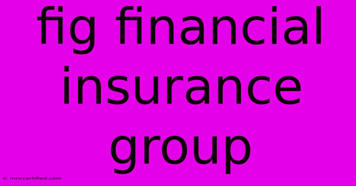 Fig Financial Insurance Group