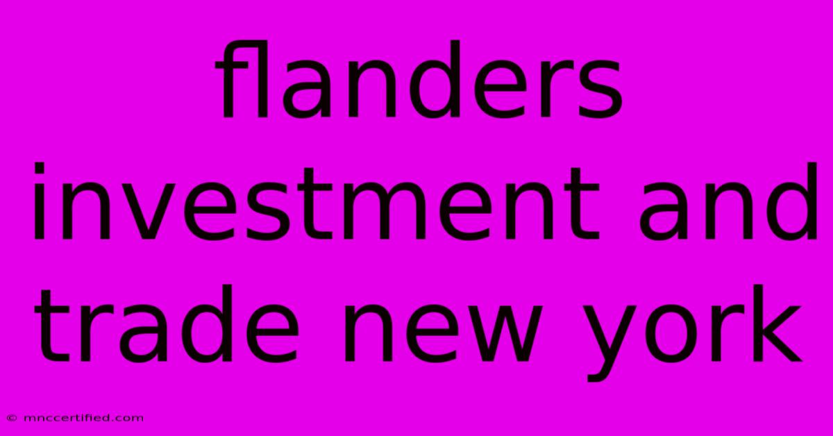 Flanders Investment And Trade New York