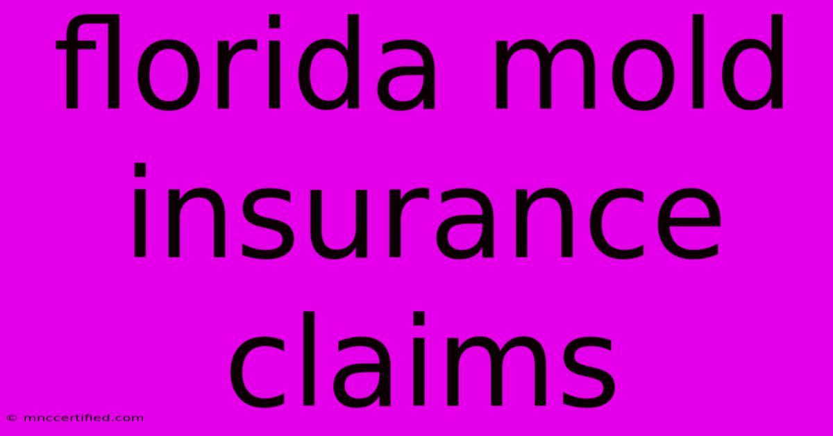 Florida Mold Insurance Claims