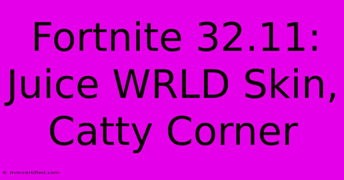 Fortnite 32.11: Juice WRLD Skin, Catty Corner