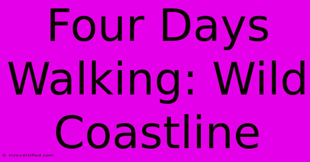 Four Days Walking: Wild Coastline