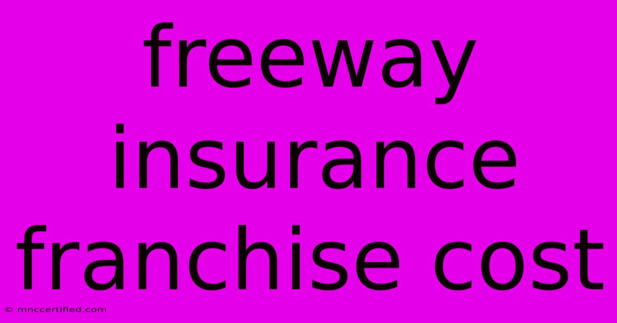 Freeway Insurance Franchise Cost