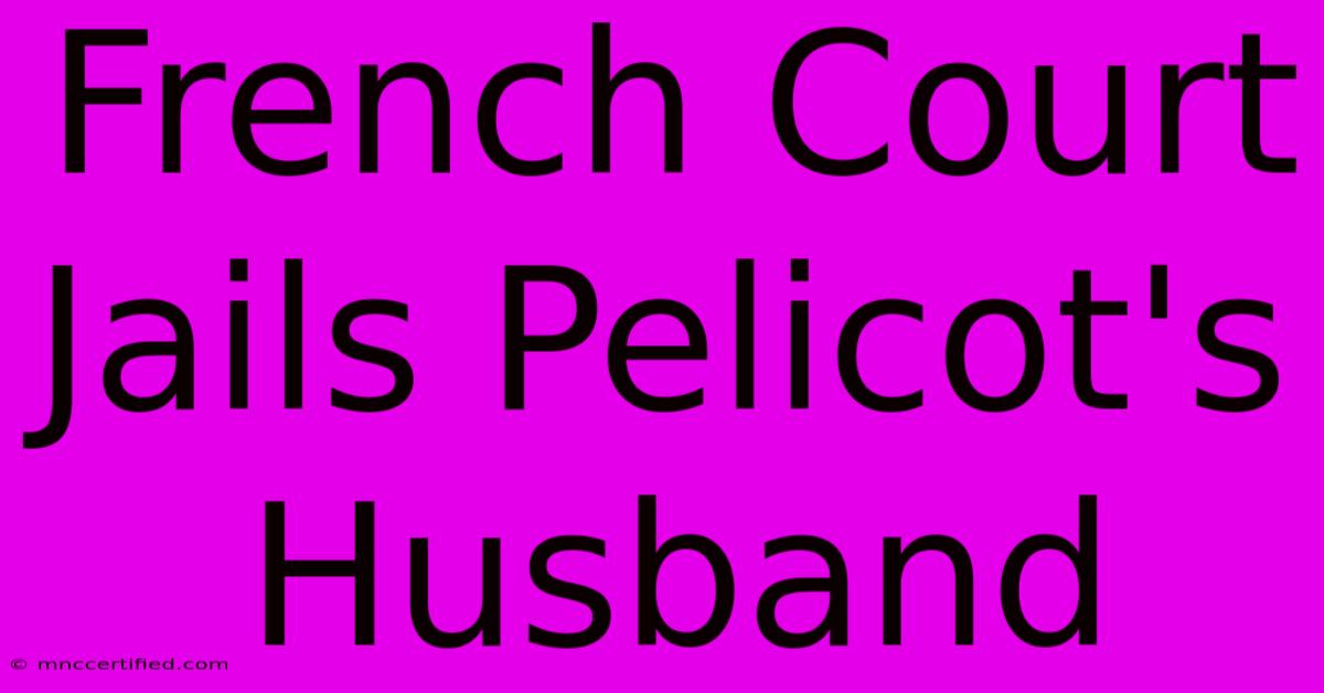 French Court Jails Pelicot's Husband