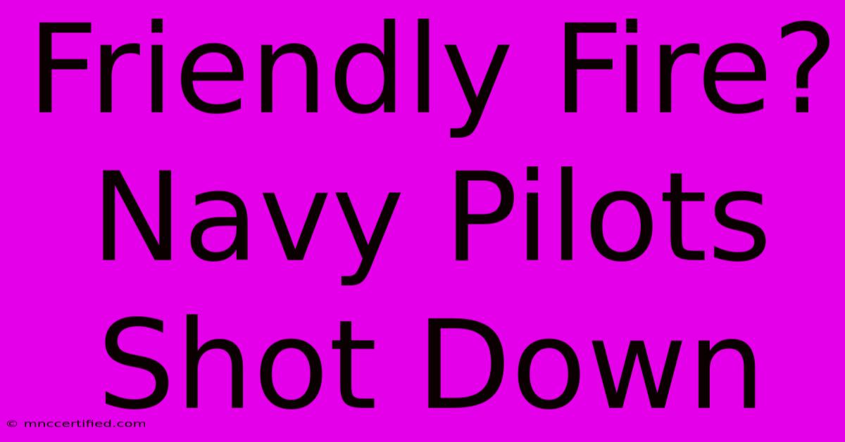 Friendly Fire? Navy Pilots Shot Down