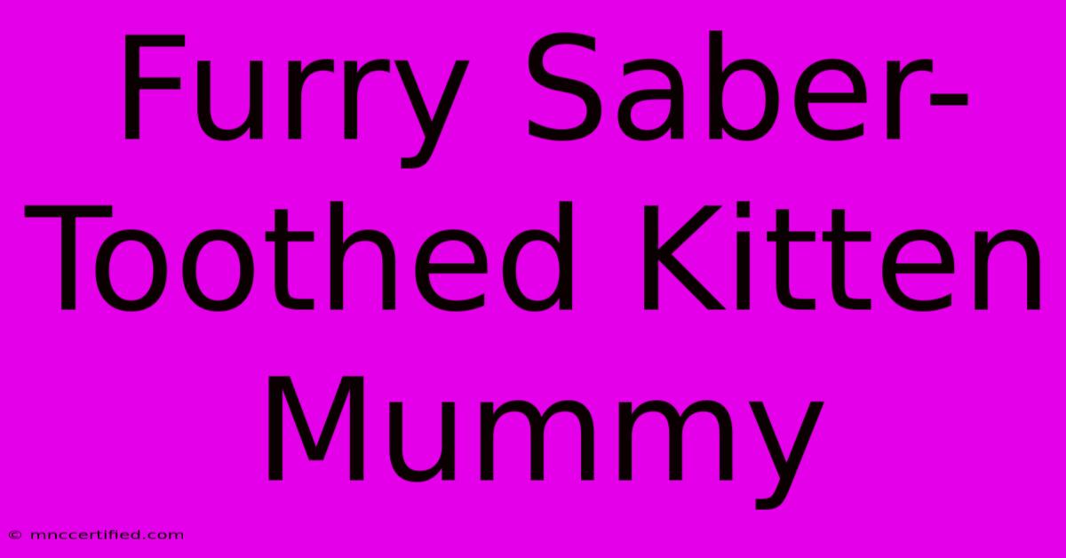 Furry Saber-Toothed Kitten Mummy