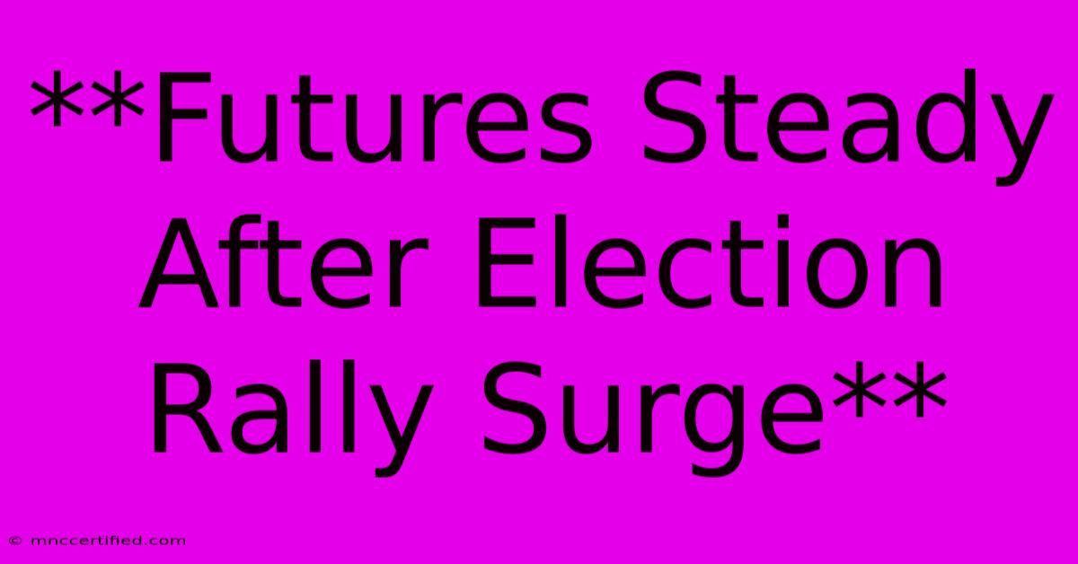 **Futures Steady After Election Rally Surge**