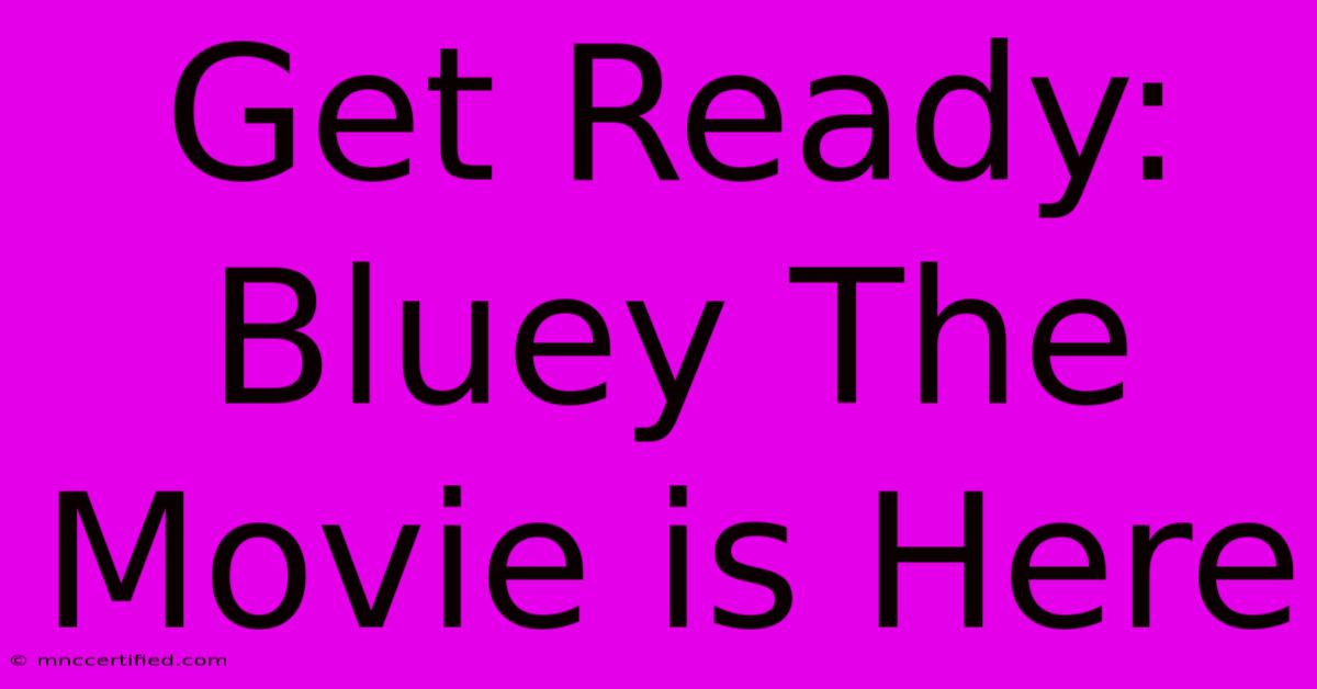 Get Ready: Bluey The Movie Is Here