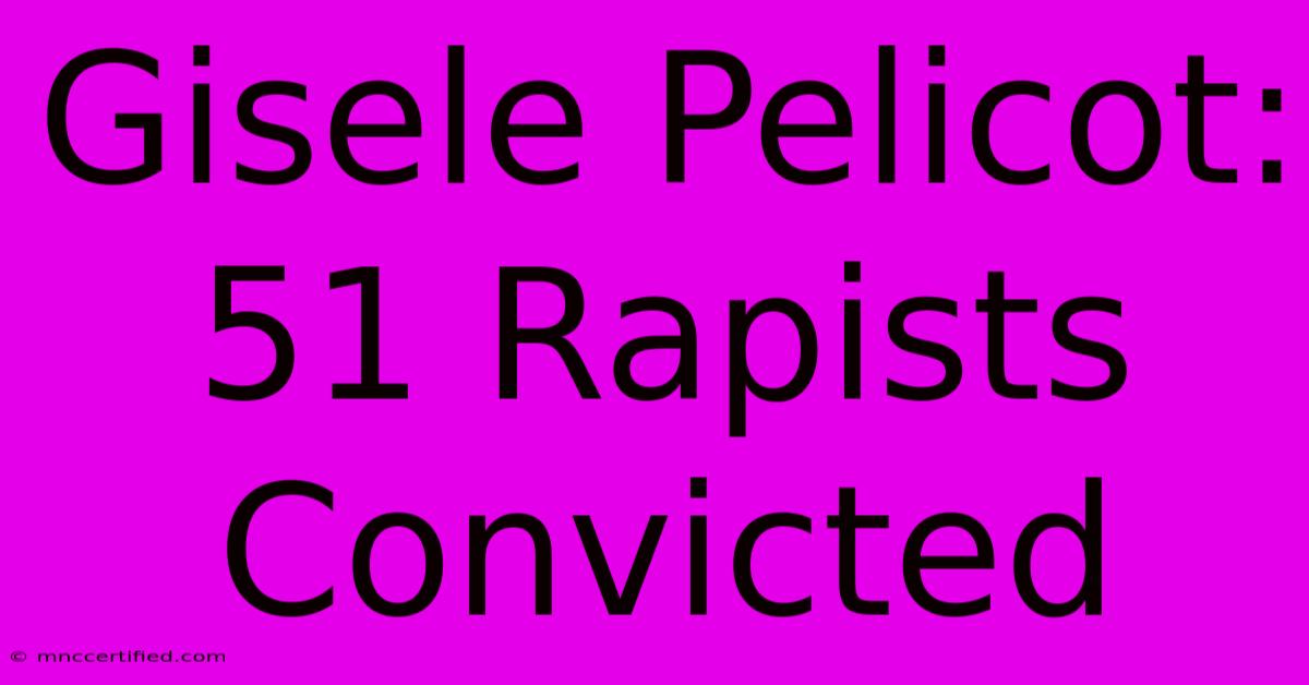 Gisele Pelicot: 51 Rapists Convicted