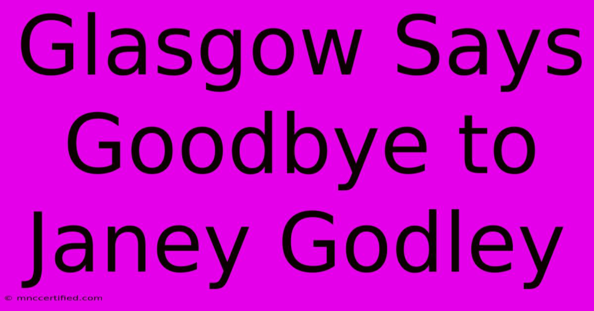 Glasgow Says Goodbye To Janey Godley