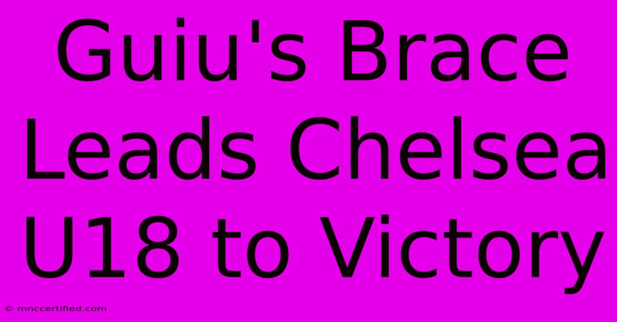 Guiu's Brace Leads Chelsea U18 To Victory