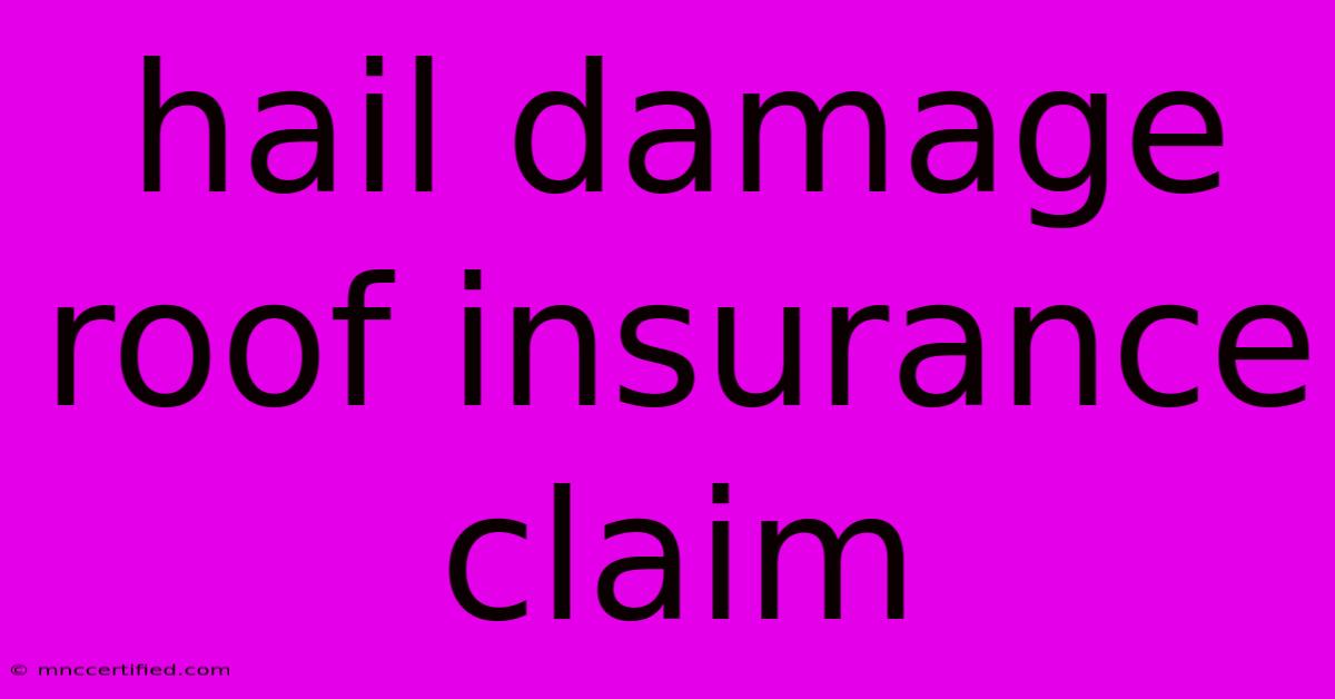 Hail Damage Roof Insurance Claim