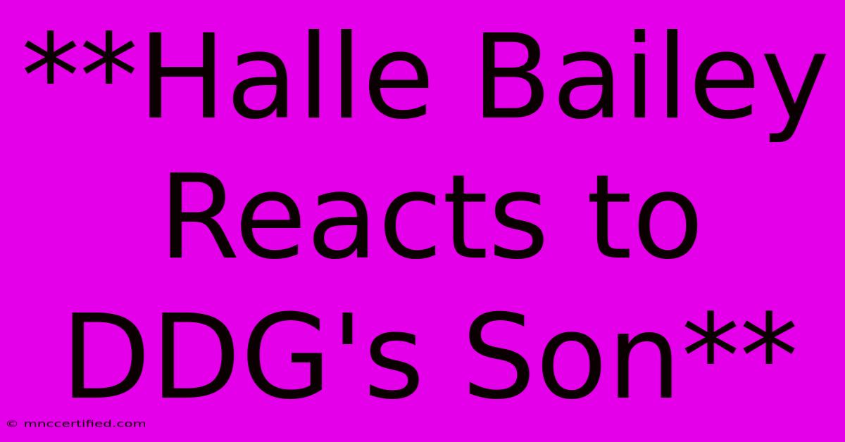 **Halle Bailey Reacts To DDG's Son**