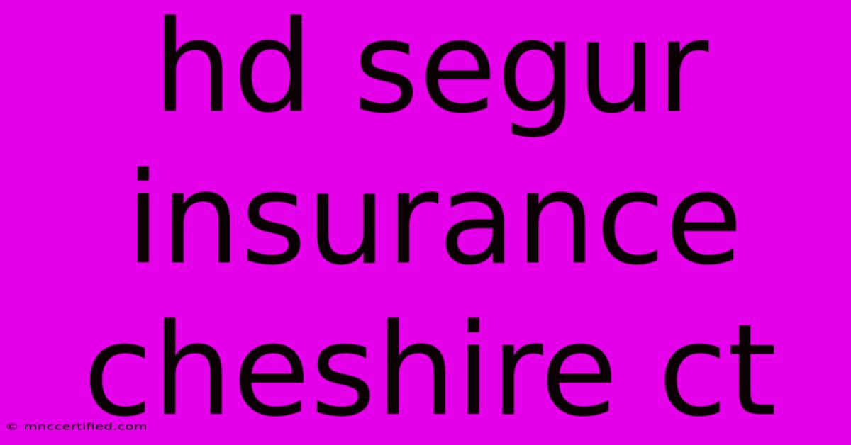 Hd Segur Insurance Cheshire Ct