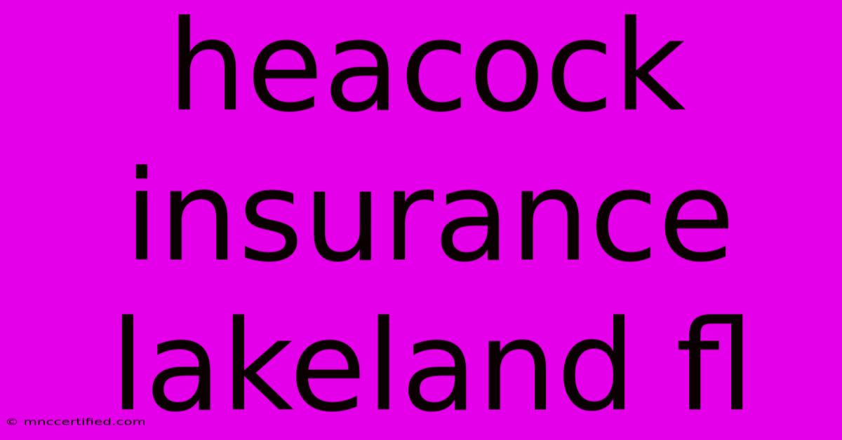 Heacock Insurance Lakeland Fl