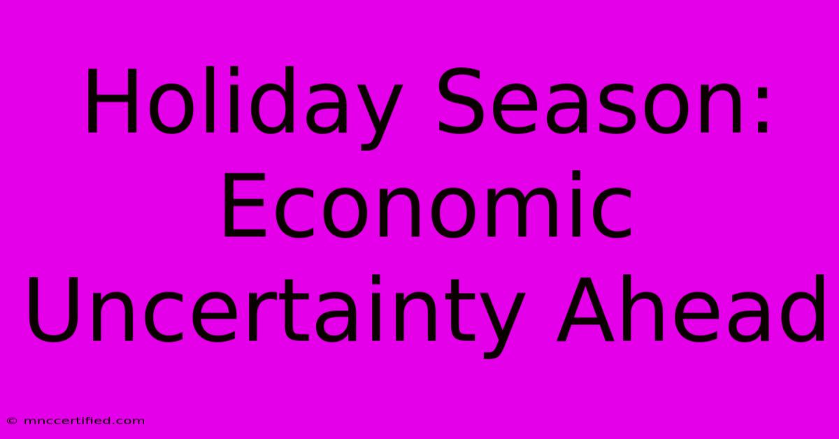 Holiday Season: Economic Uncertainty Ahead