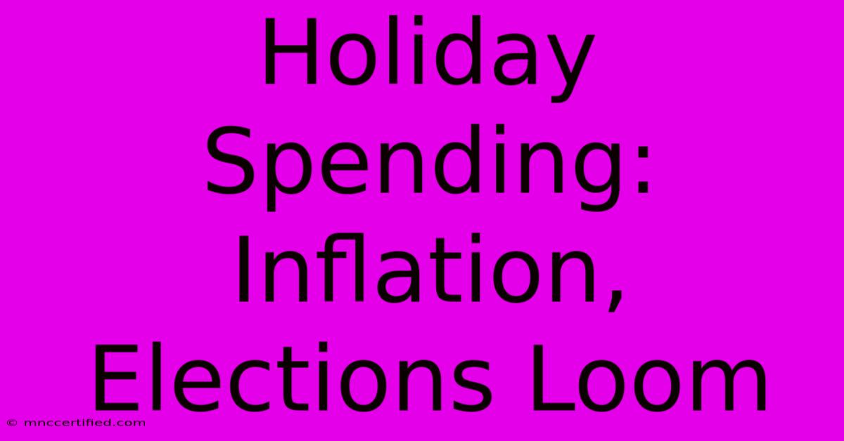 Holiday Spending: Inflation, Elections Loom