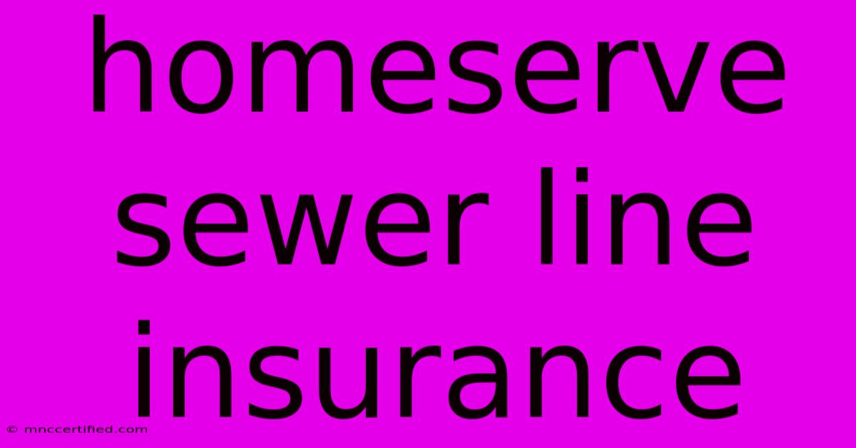 Homeserve Sewer Line Insurance