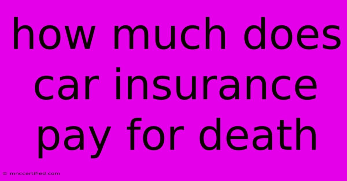 How Much Does Car Insurance Pay For Death