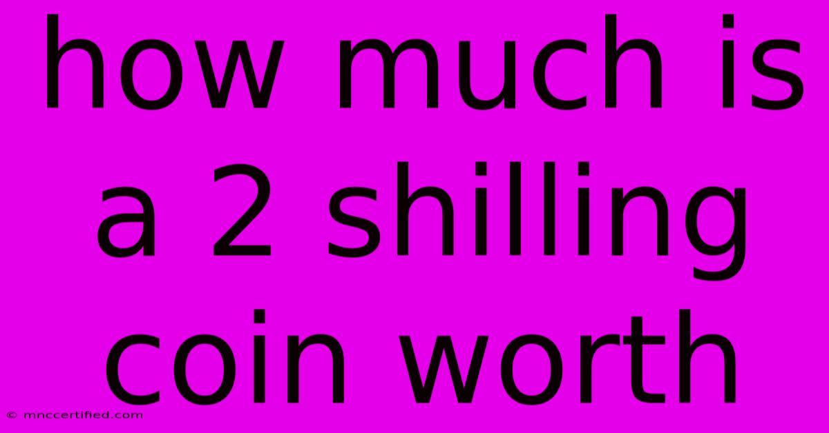 How Much Is A 2 Shilling Coin Worth