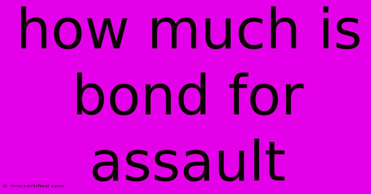 How Much Is Bond For Assault