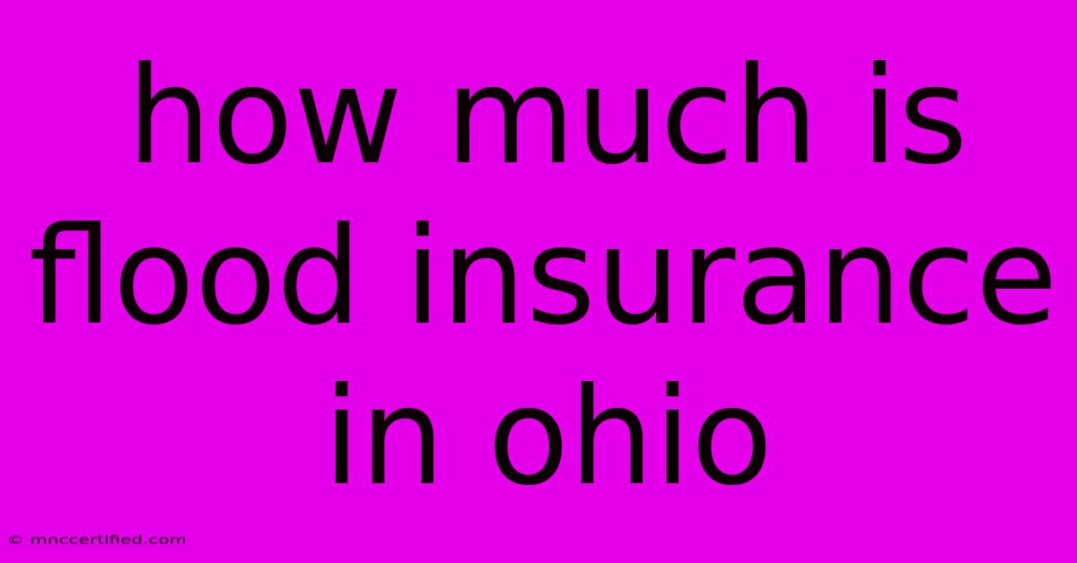 How Much Is Flood Insurance In Ohio