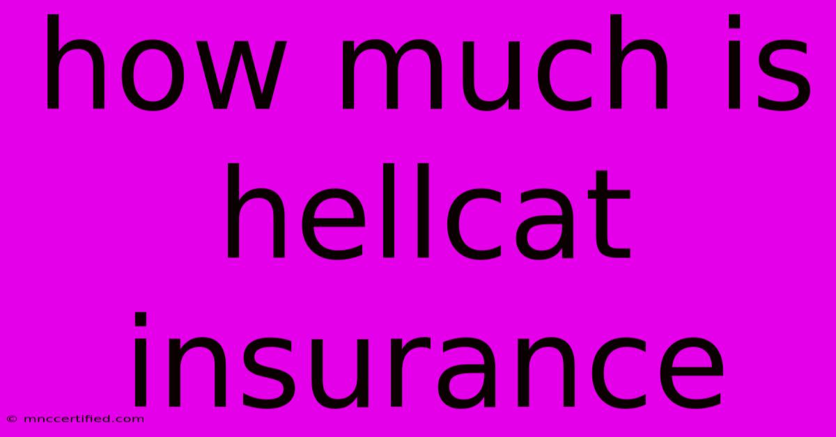 How Much Is Hellcat Insurance