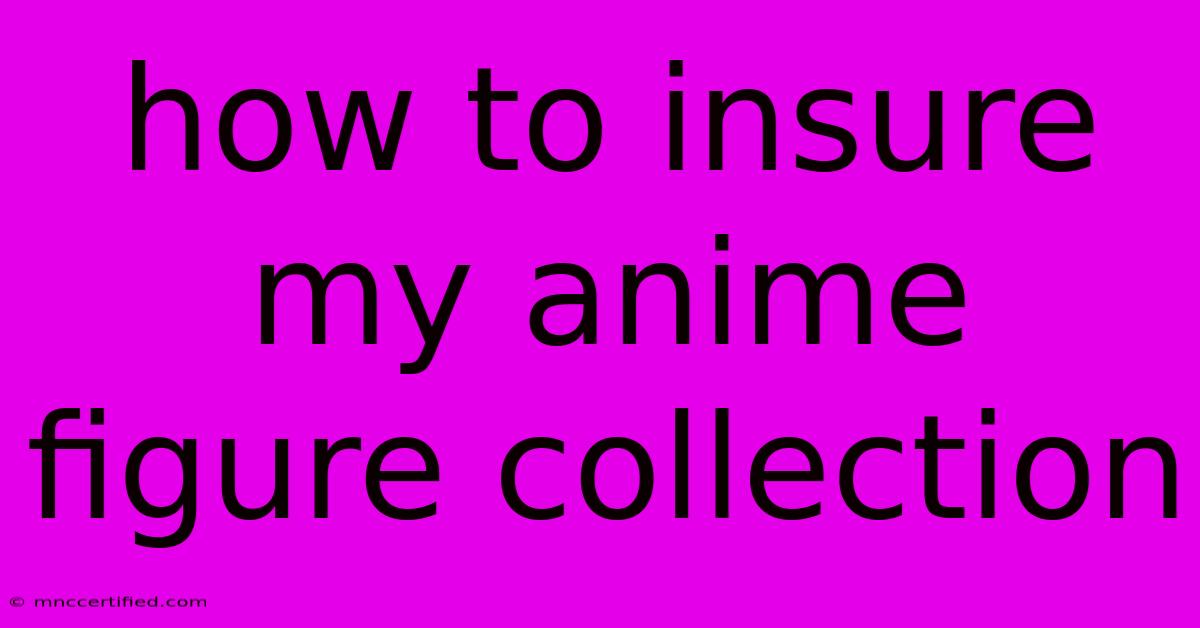 How To Insure My Anime Figure Collection