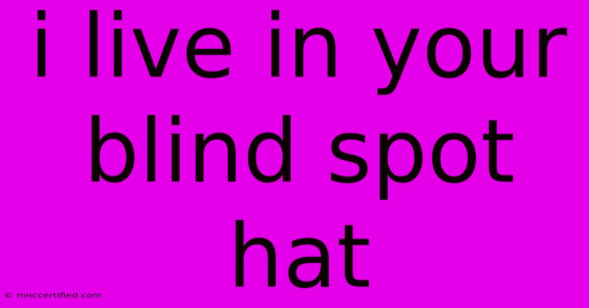 I Live In Your Blind Spot Hat