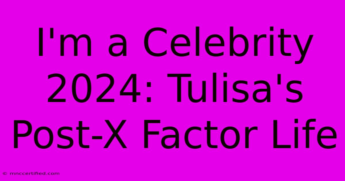 I'm A Celebrity 2024: Tulisa's Post-X Factor Life