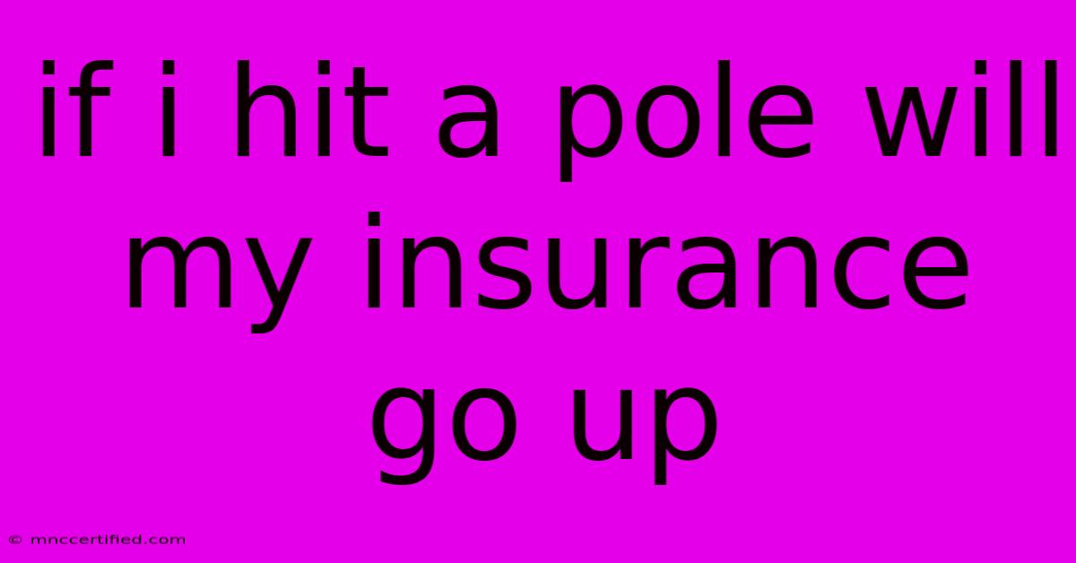 If I Hit A Pole Will My Insurance Go Up